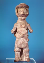 Figurina di un giocatore di tlachtli, da Tlatilco, Periodo Pre-Classico
